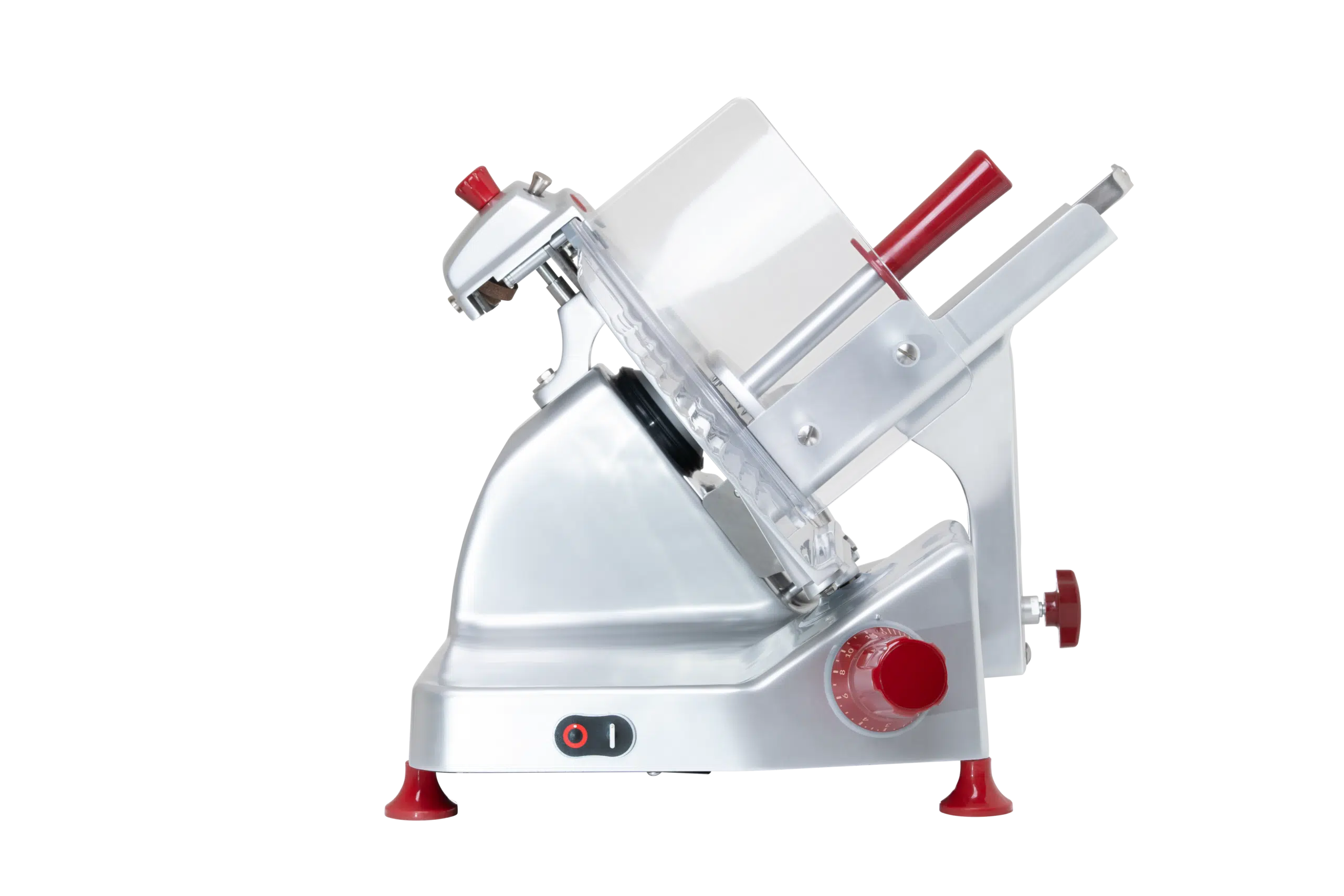 The newest electric gravity feed slicer, Pro Line XS30, great slicing performance, an easy-to-clean design, and high-performance materials